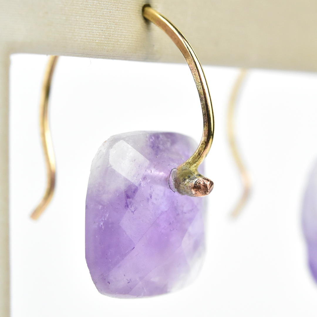 Cabochon Amethyst Earrings - Goldmakers Fine Jewelry