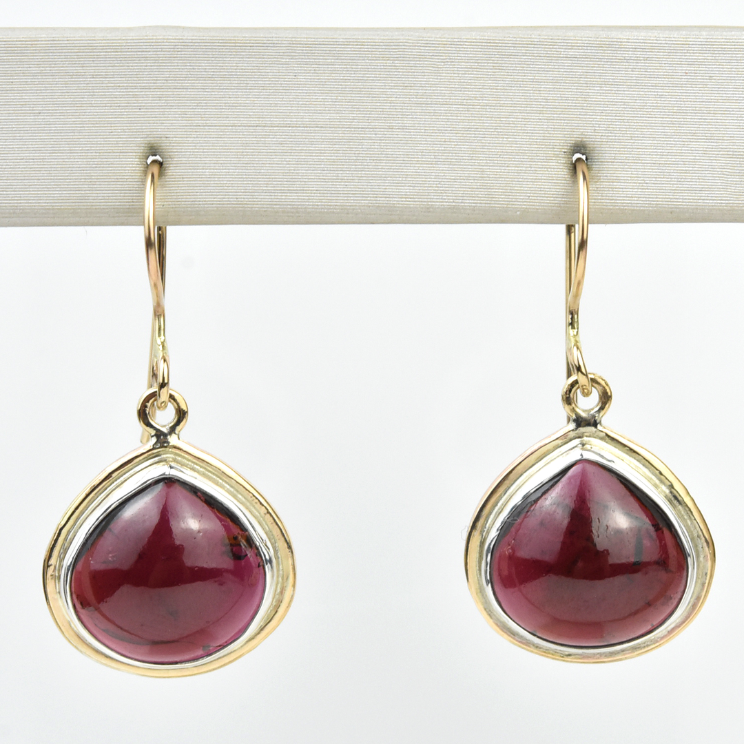 Garnet 2025 teardrop earrings
