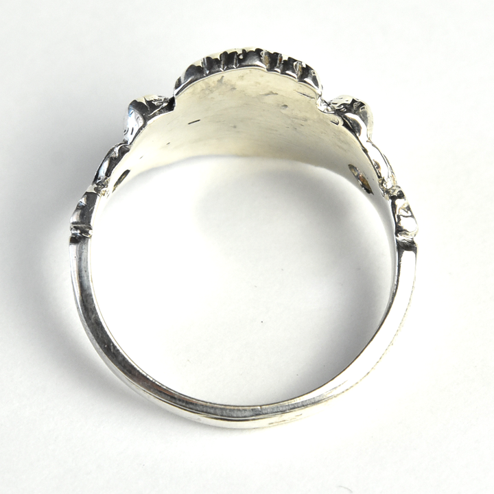 Putti Signet Ring in Sterling Silver - Goldmakers Fine Jewelry