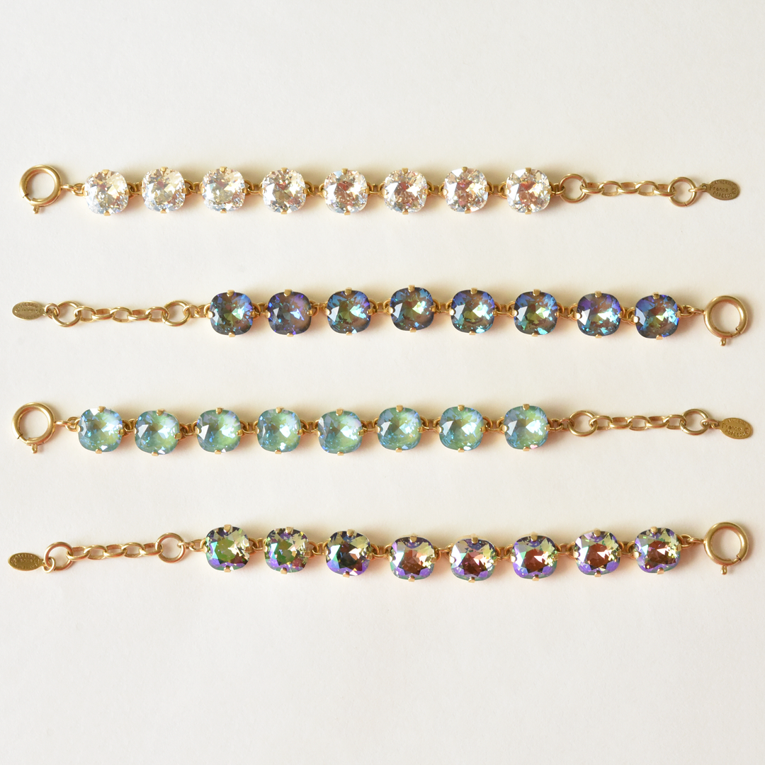 Oversize Crystal Bracelet in Gold - Goldmakers Fine Jewelry