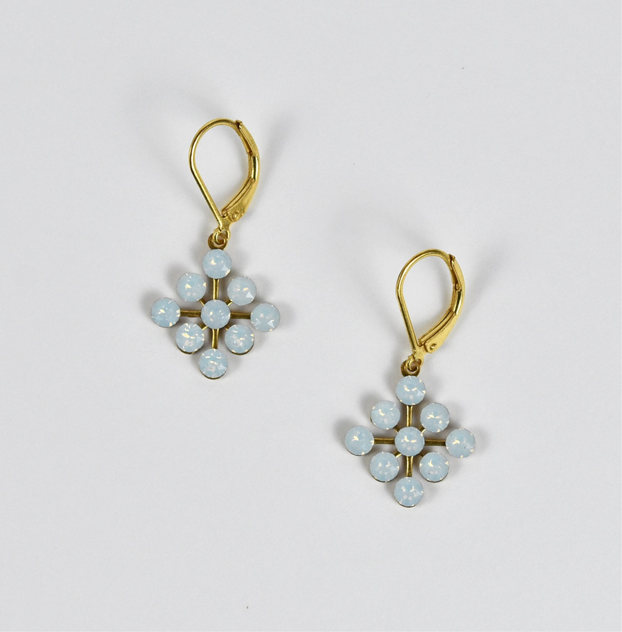Starburst Gold Tone Earrings - Goldmakers Fine Jewelry