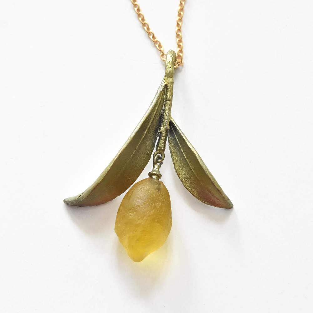 Lemon Pendant Necklace - Goldmakers Fine Jewelry