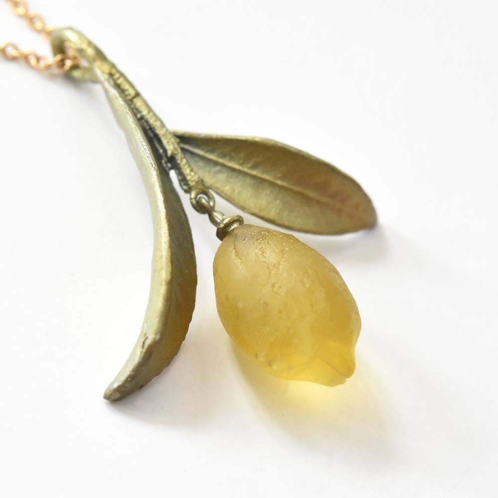 Lemon Pendant Necklace - Goldmakers Fine Jewelry