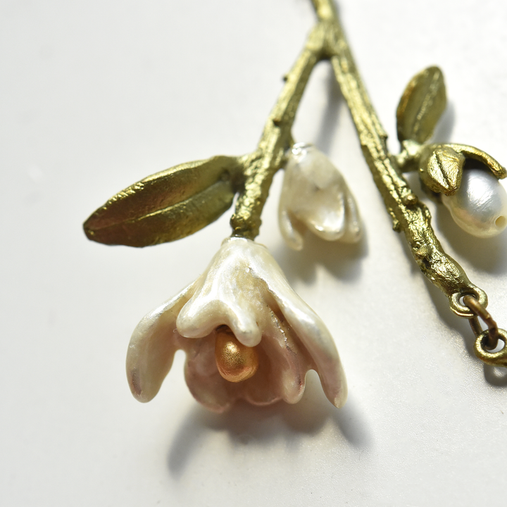 Blooming Magnolia Vine Necklace - Goldmakers Fine Jewelry
