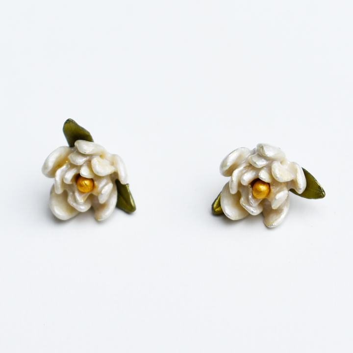 Magnolia Post Earrings - Goldmakers Fine Jewelry