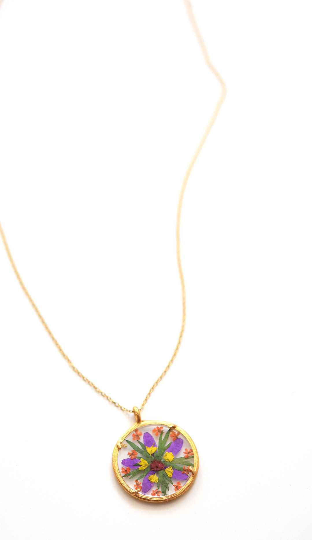 Flower Mandala Necklace - Goldmakers Fine Jewelry