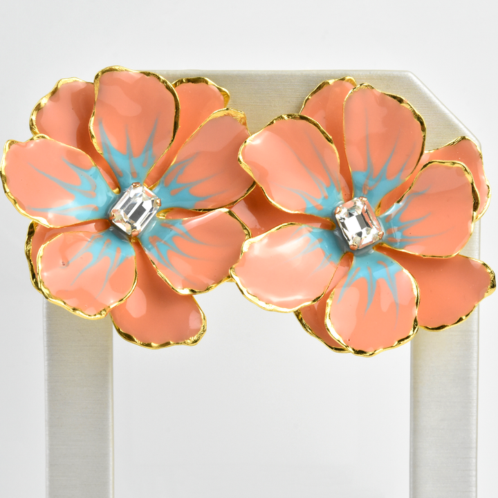 Coral Jewel Box Earrings - Goldmakers Fine Jewelry