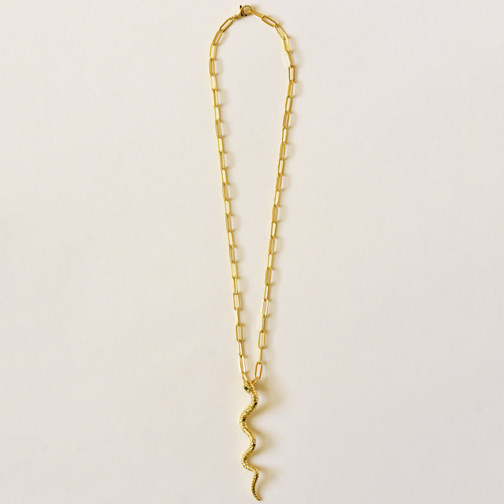 Serpentine Necklace - Goldmakers Fine Jewelry