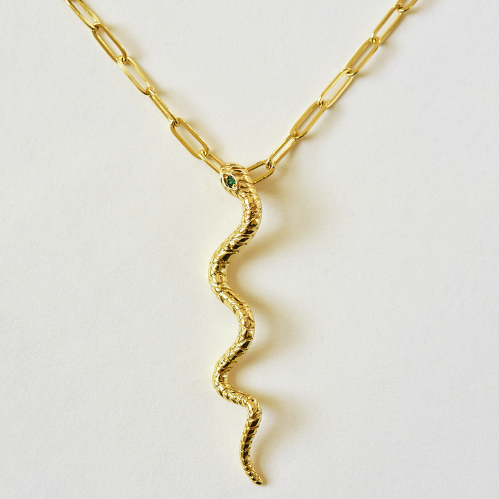 Serpentine Necklace - Goldmakers Fine Jewelry