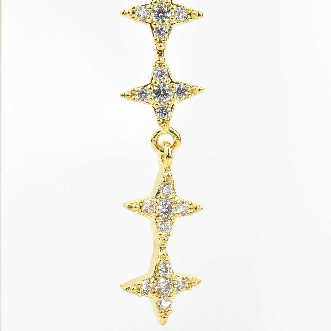 Falling Stars Earrings - Goldmakers Fine Jewelry