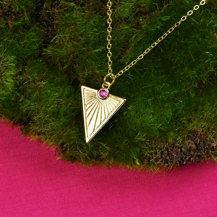 Golden Triangle Pendant - Goldmakers Fine Jewelry