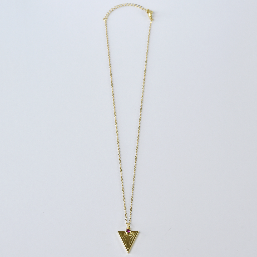 Golden Triangle Pendant - Goldmakers Fine Jewelry