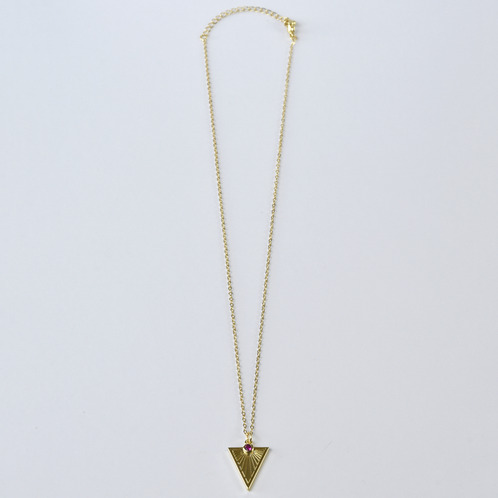 Golden Triangle Pendant - Goldmakers Fine Jewelry