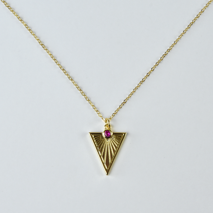 Golden Triangle Pendant - Goldmakers Fine Jewelry