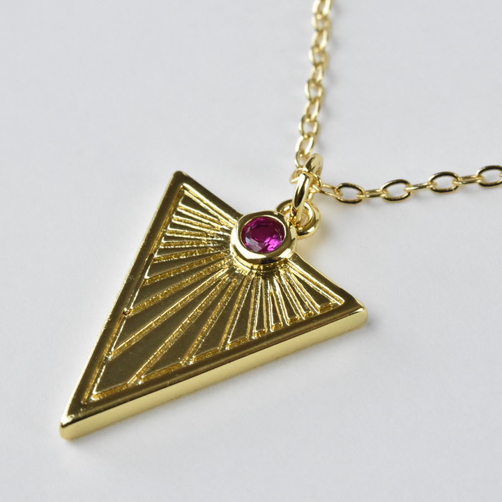 Golden Triangle Pendant - Goldmakers Fine Jewelry