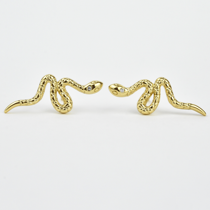 Snake Studs - Goldmakers Fine Jewelry
