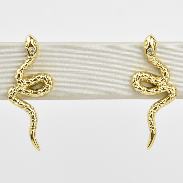 Snake Studs - Goldmakers Fine Jewelry