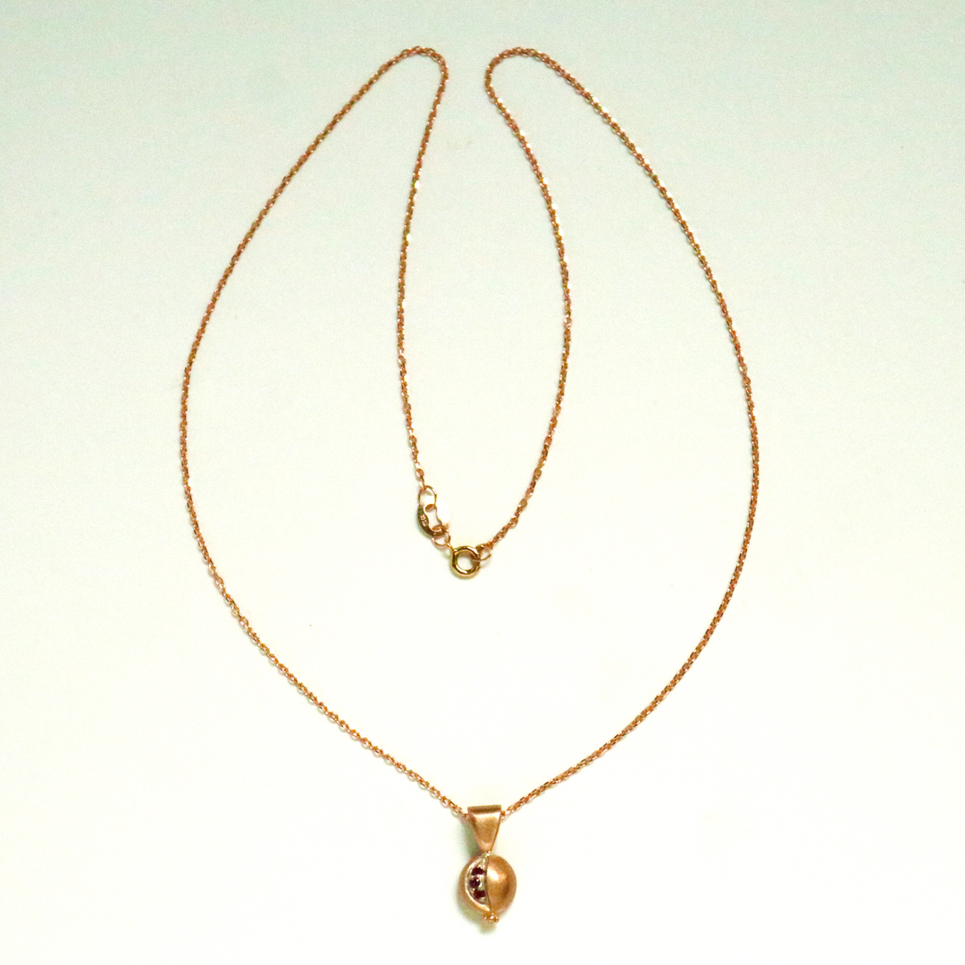 Pomegranate Necklace - Goldmakers Fine Jewelry
