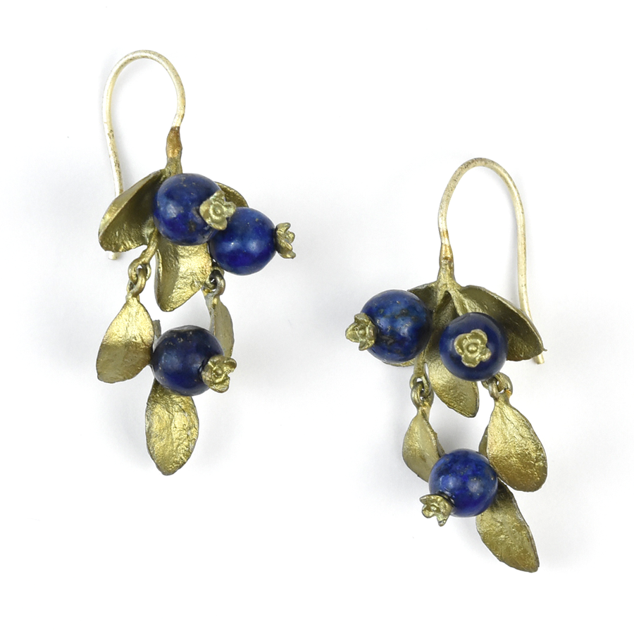 Blueberry Drop Earrings - Goldmakers Fine Jewelry