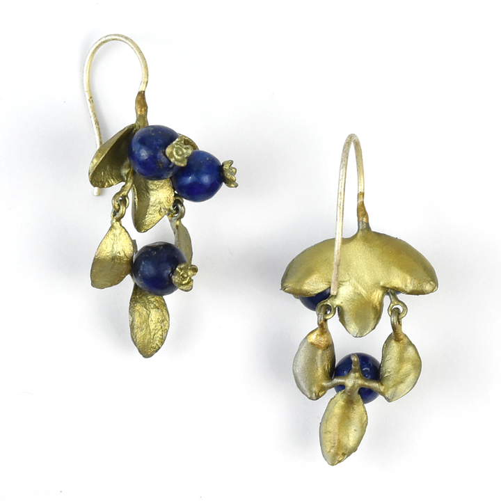 Blueberry Drop Earrings - Goldmakers Fine Jewelry