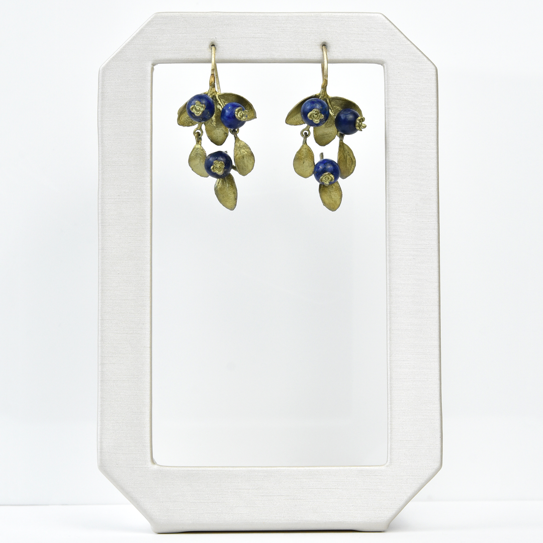 Blueberry Drop Earrings - Goldmakers Fine Jewelry