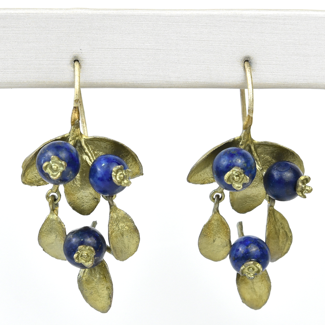 Blueberry Drop Earrings - Goldmakers Fine Jewelry