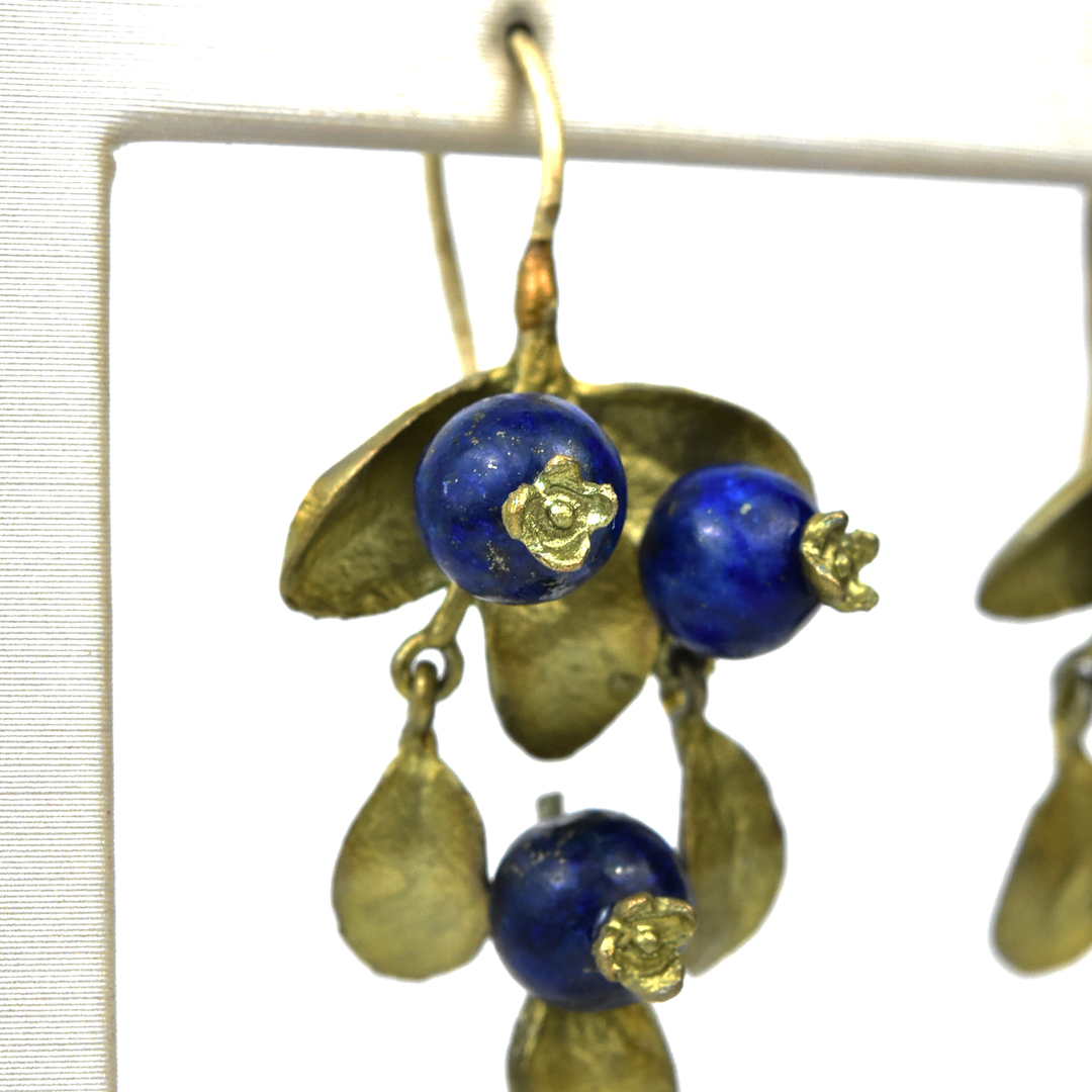 Blueberry Drop Earrings - Goldmakers Fine Jewelry