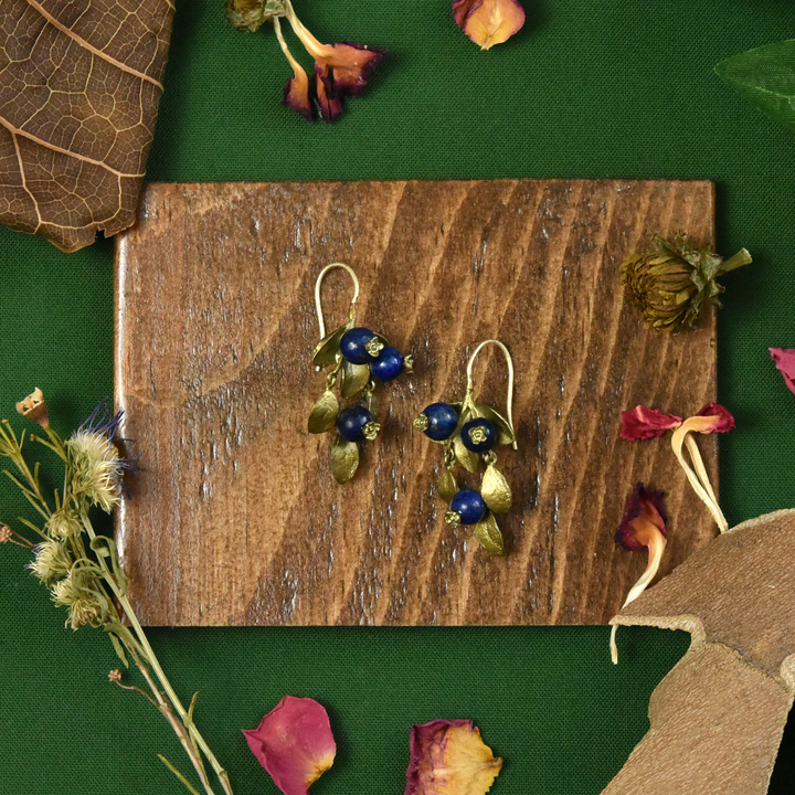 Blueberry Drop Earrings - Goldmakers Fine Jewelry