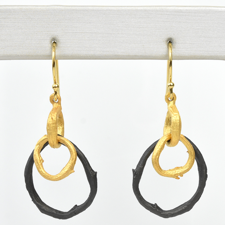 Small Driftwood Earrings - Goldmakers Fine Jewelry