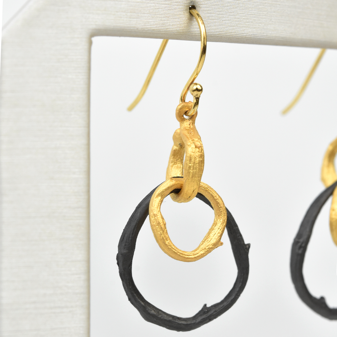 Small Driftwood Earrings - Goldmakers Fine Jewelry