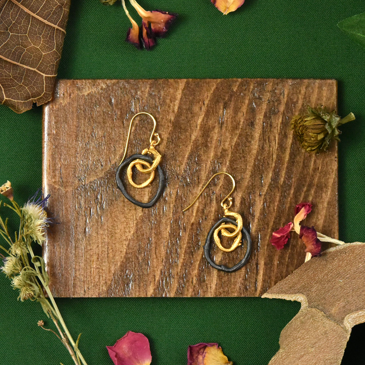 Small Driftwood Earrings - Goldmakers Fine Jewelry