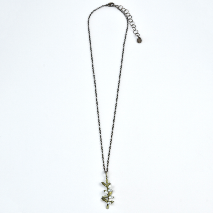 Flowering Thyme Pendant Necklace - Goldmakers Fine Jewelry