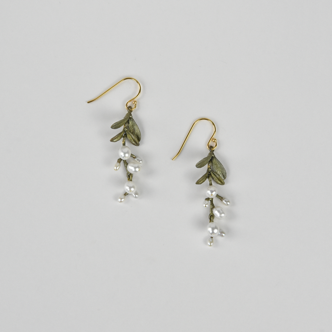 Garden Vine Pearl Drops - Goldmakers Fine Jewelry