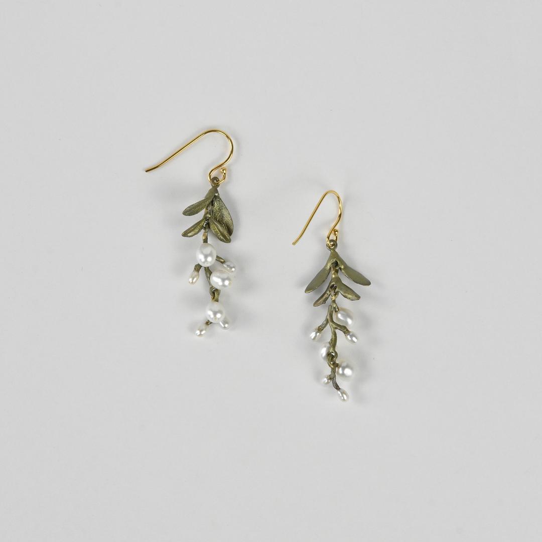 Garden Vine Pearl Drops - Goldmakers Fine Jewelry