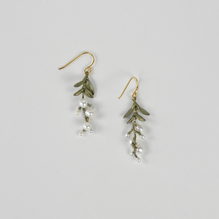 Garden Vine Pearl Drops - Goldmakers Fine Jewelry