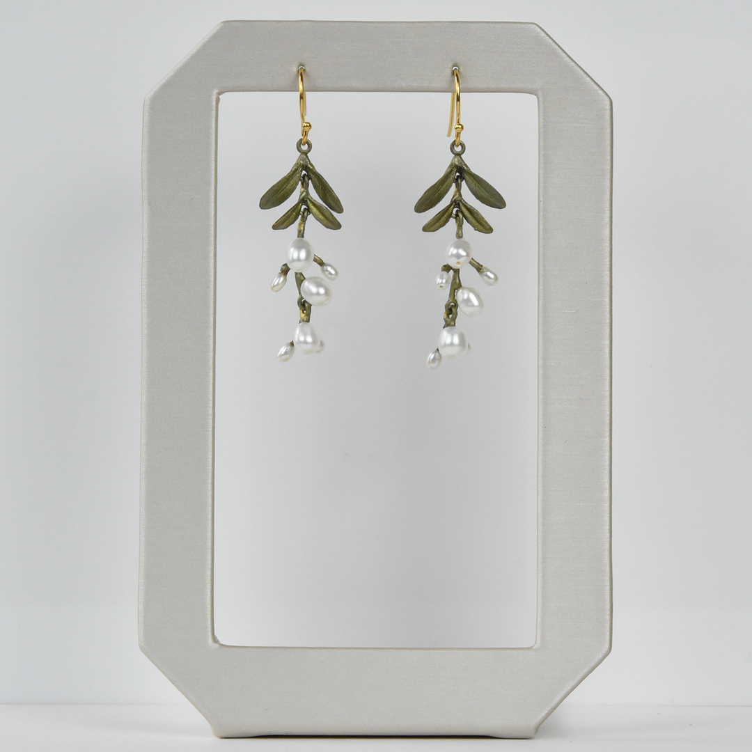 Garden Vine Pearl Drops - Goldmakers Fine Jewelry