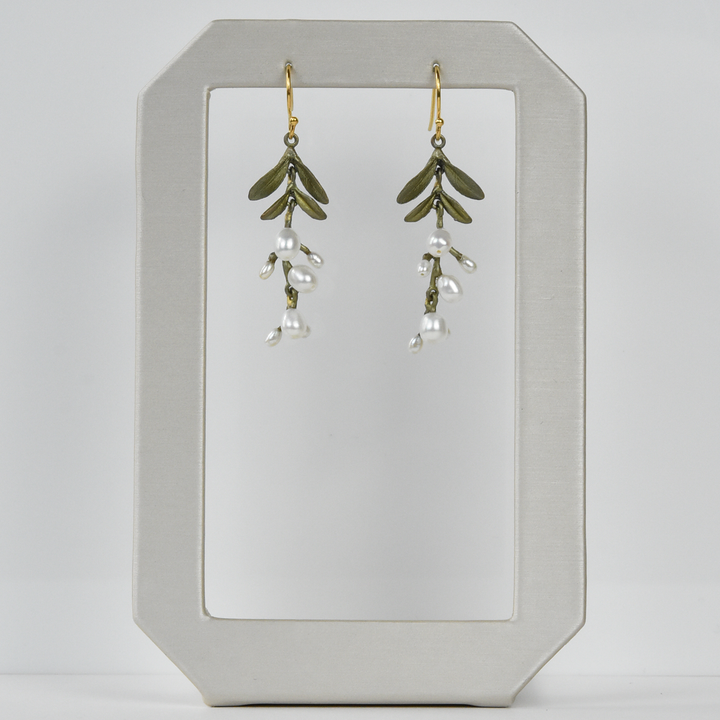 Garden Vine Pearl Drops - Goldmakers Fine Jewelry