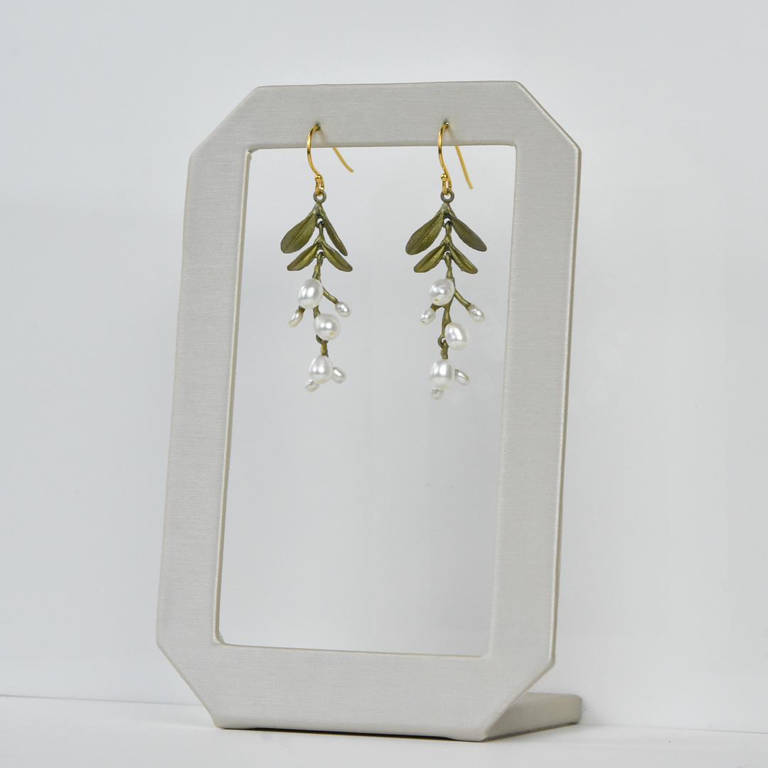 Garden Vine Pearl Drops - Goldmakers Fine Jewelry