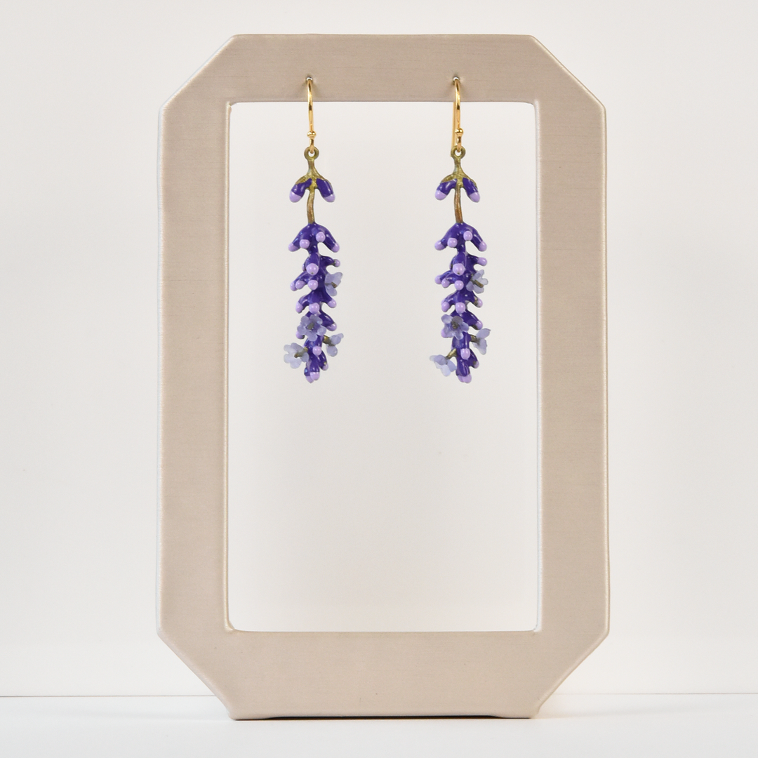 Lavender Earrings - Goldmakers Fine Jewelry