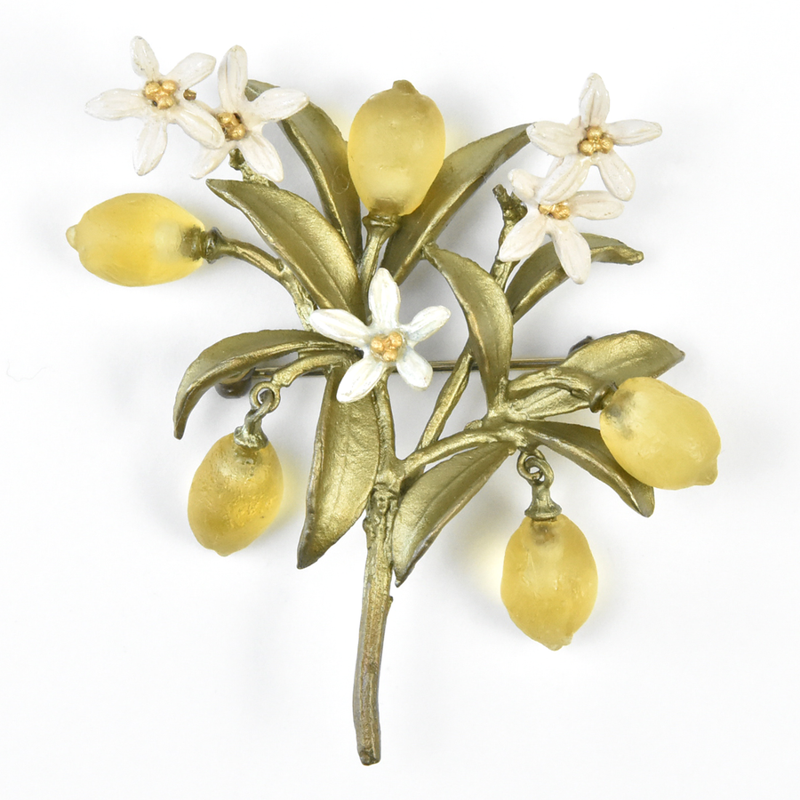 Lemon Drop Brooch - Goldmakers Fine Jewelry