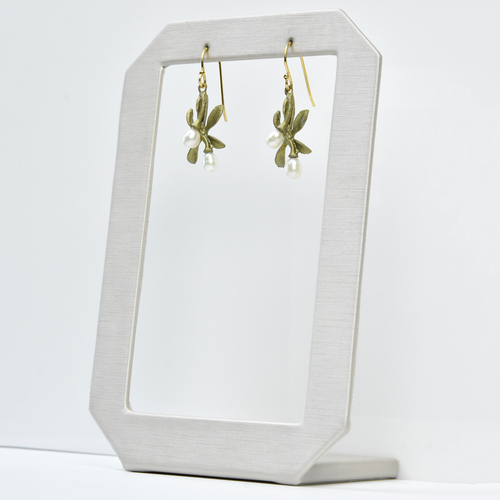 Orange Blossom Leaf Earrings - Goldmakers Fine Jewelry