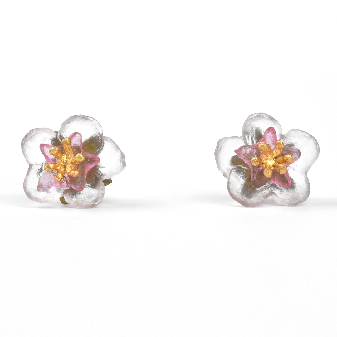 Peach Blossom Studs - Goldmakers Fine Jewelry