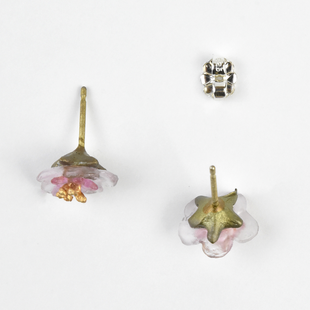 Peach Blossom Studs - Goldmakers Fine Jewelry