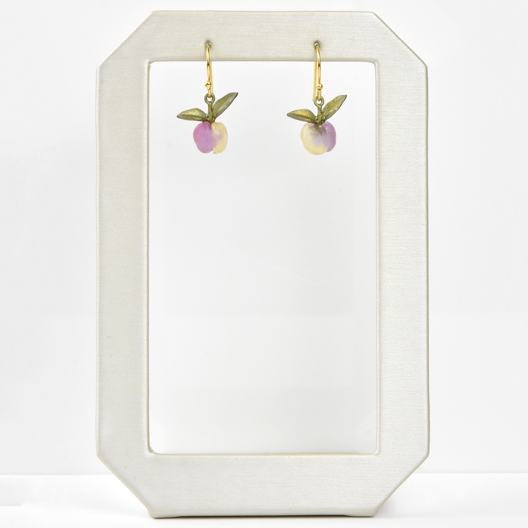 Dainty Peach Tree Earrings - Goldmakers Fine Jewelry