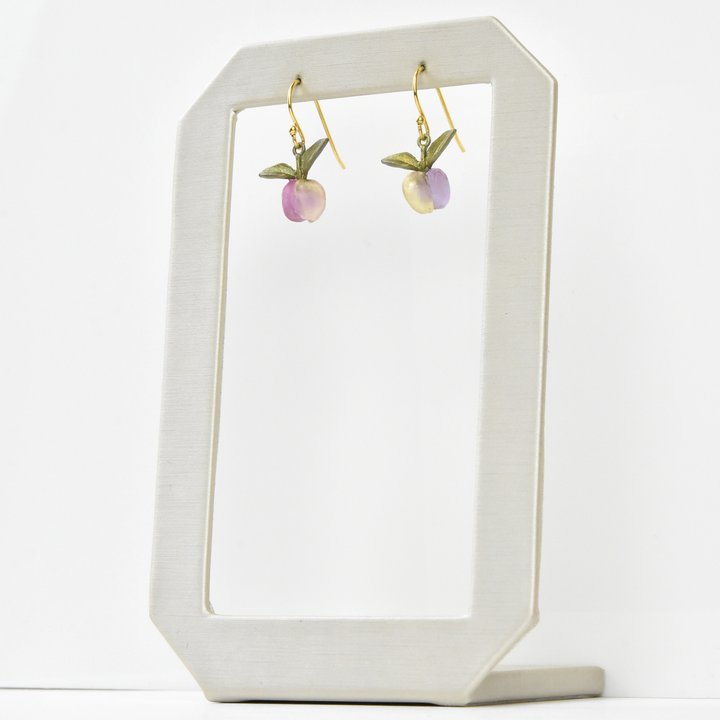 Dainty Peach Tree Earrings - Goldmakers Fine Jewelry