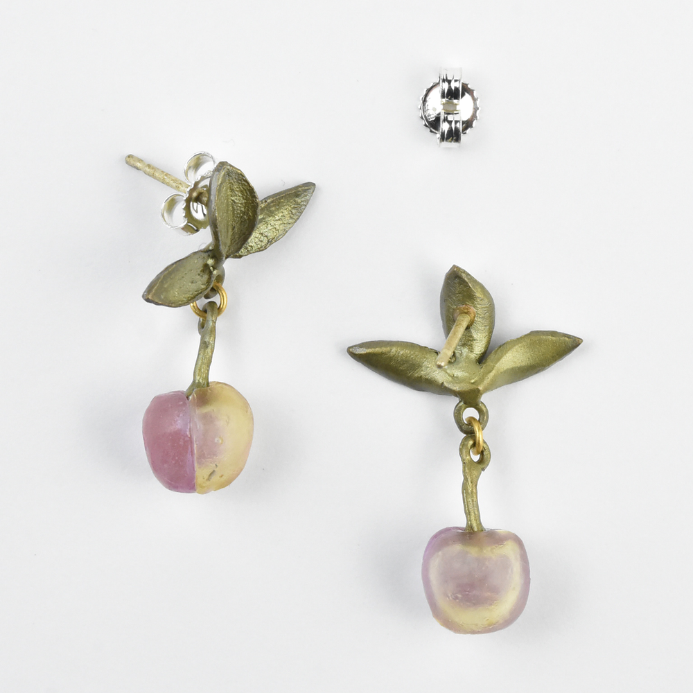 Peach Tree Post Earrings - Goldmakers Fine Jewelry