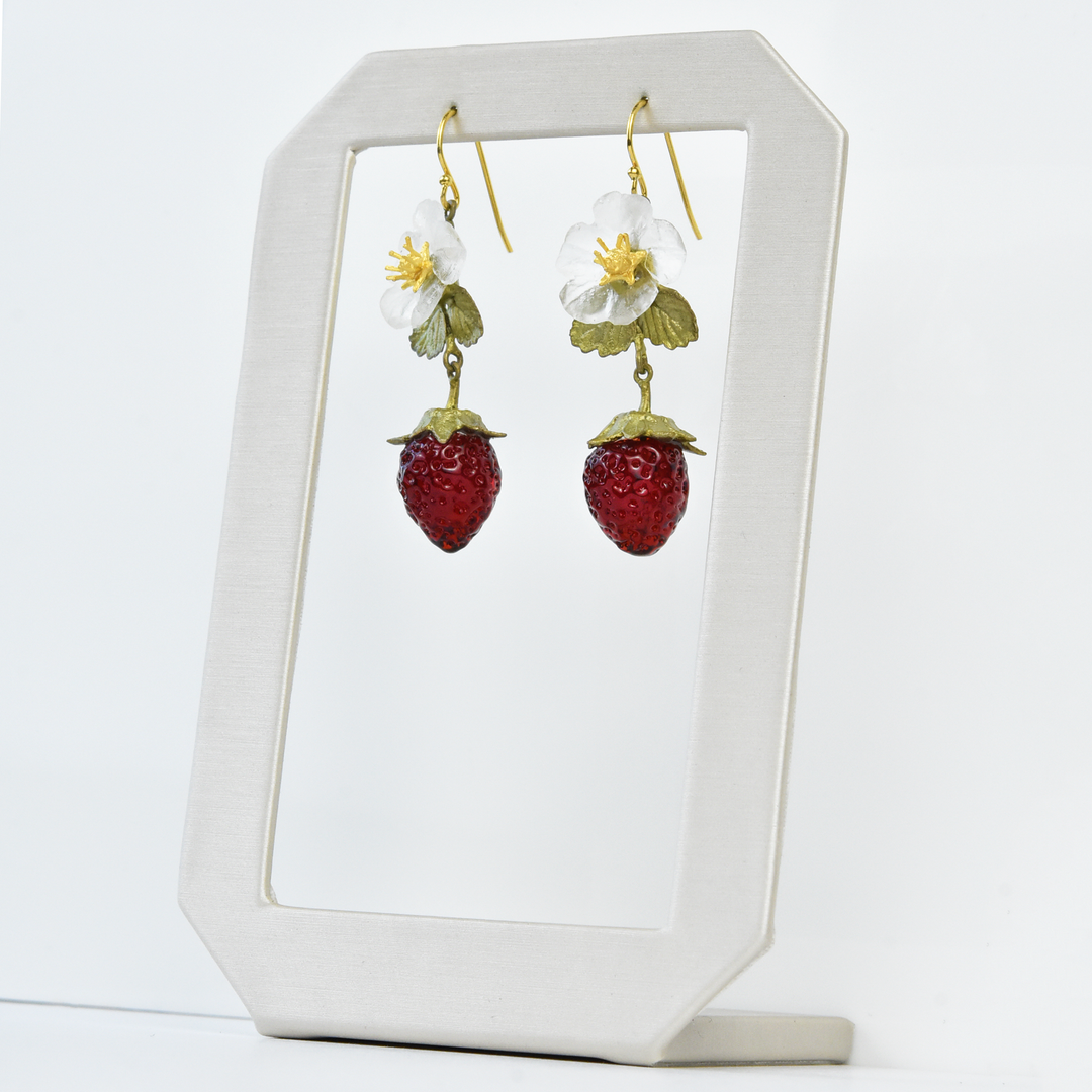 Strawberry Blossom Earrings - Goldmakers Fine Jewelry