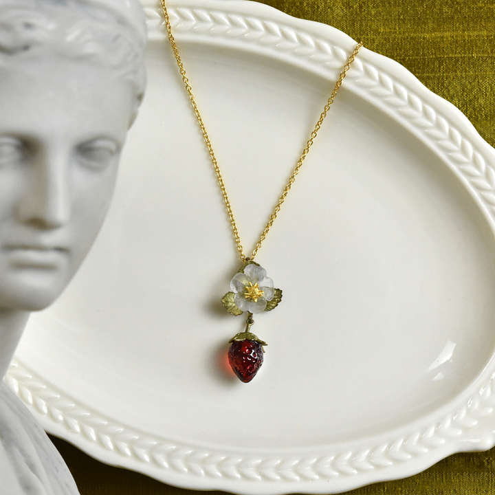 Strawberry Blossom Pendant - Goldmakers Fine Jewelry