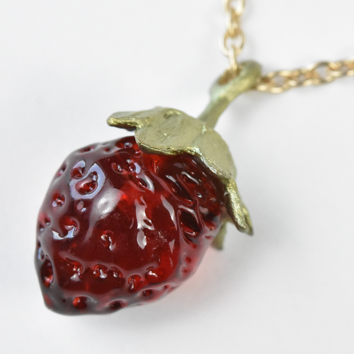 Little Strawberry Pendant - Goldmakers Fine Jewelry