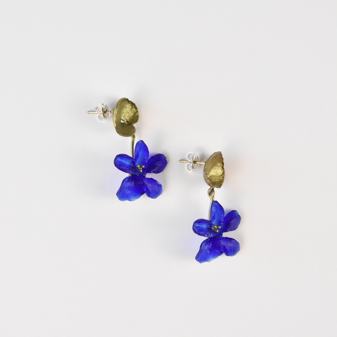 Wild Violet Bar Drops - Goldmakers Fine Jewelry